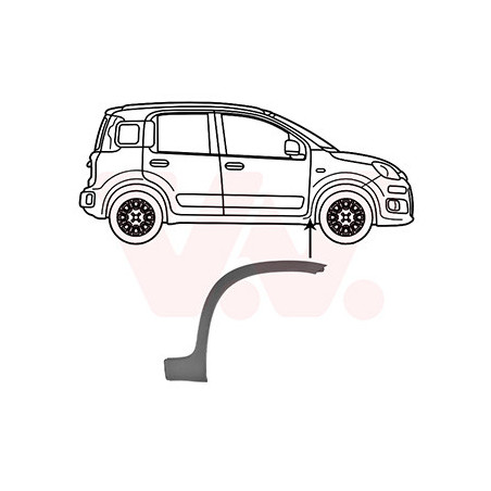 Moulure arc de roue avant droite 4x4 trekking climbing partie arrière