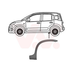 Moulure passage roue arrière gauche 4x4 trekking climbing partie arrière pas cross