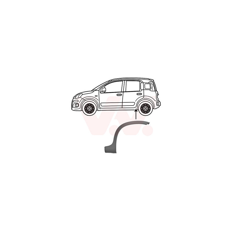 Moulure passage roue arrière gauche 4x4 trekking climbing partie arrière pas cross