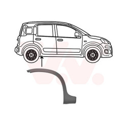 Moulure passage roue arrière droit 4x4 trekking climbing partie arrière pas cross