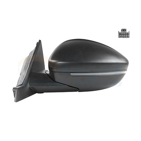 Rétroviseur électrique complet gauche 5pin noir