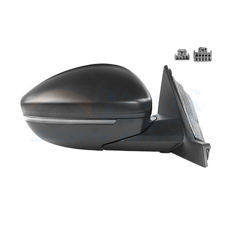 Rétroviseur électrique complet droit 7pin noir avec sonde de température