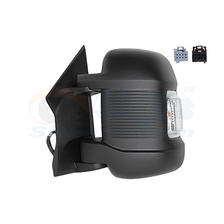 Rétroviseur électrique complet gauche 24  w16w bras court chauffant avec sonde de température