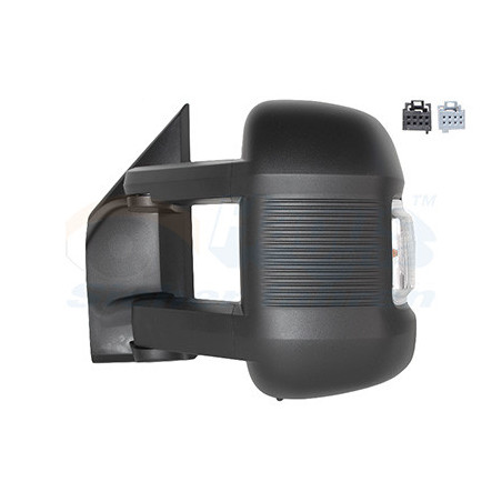 Rétroviseur électrique complet gauche 24  w16w bras long chauffant avec sonde de température