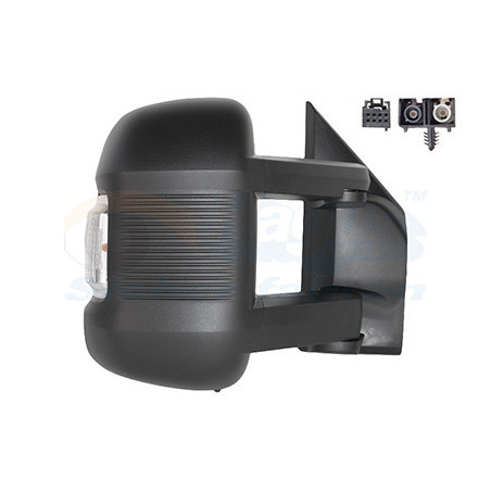 Rétroviseur électrique complet droit 24  w16w bras long chauffant avec radio et antenne dab