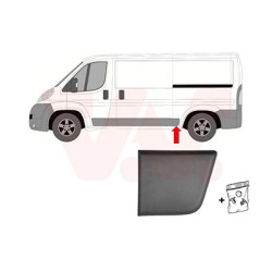 Moulure aile arrière gauche empattement moyen  3450mm devant l essieu gris