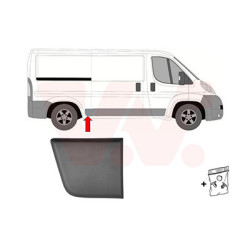 Moulure aile arrière droite empattement moyen  3450mm devant l essieu gris