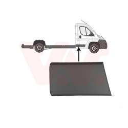 Moulure droite pickup - chassis-cabine coin arrière droit de la cabine gris