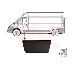 Moulure porte avant gauche noir