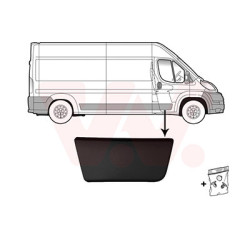 Moulure porte avant droite noir