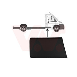 Moulure droite pickup - chassis-cabine coin arrière droit de la cabine noir