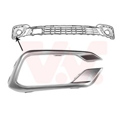 Cercle anti brouillard droit chrome