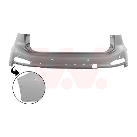 Pare-choc arrière active break  6 trous pour parkassist