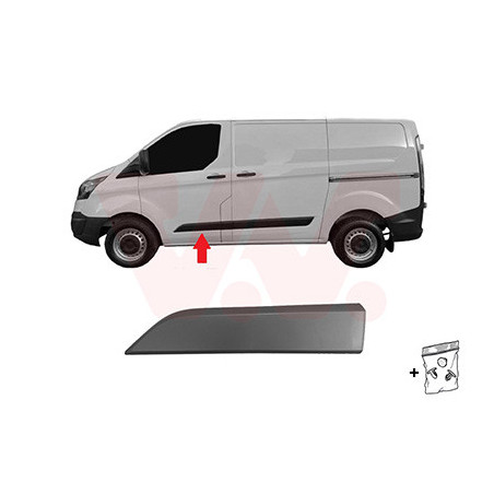 Moulure porte avant gauche gris partie avant