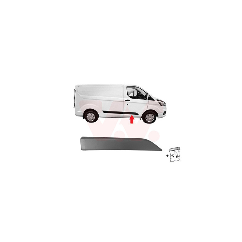 Moulure porte avant droite gris