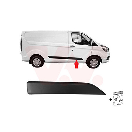 Moulure porte avant droite noir