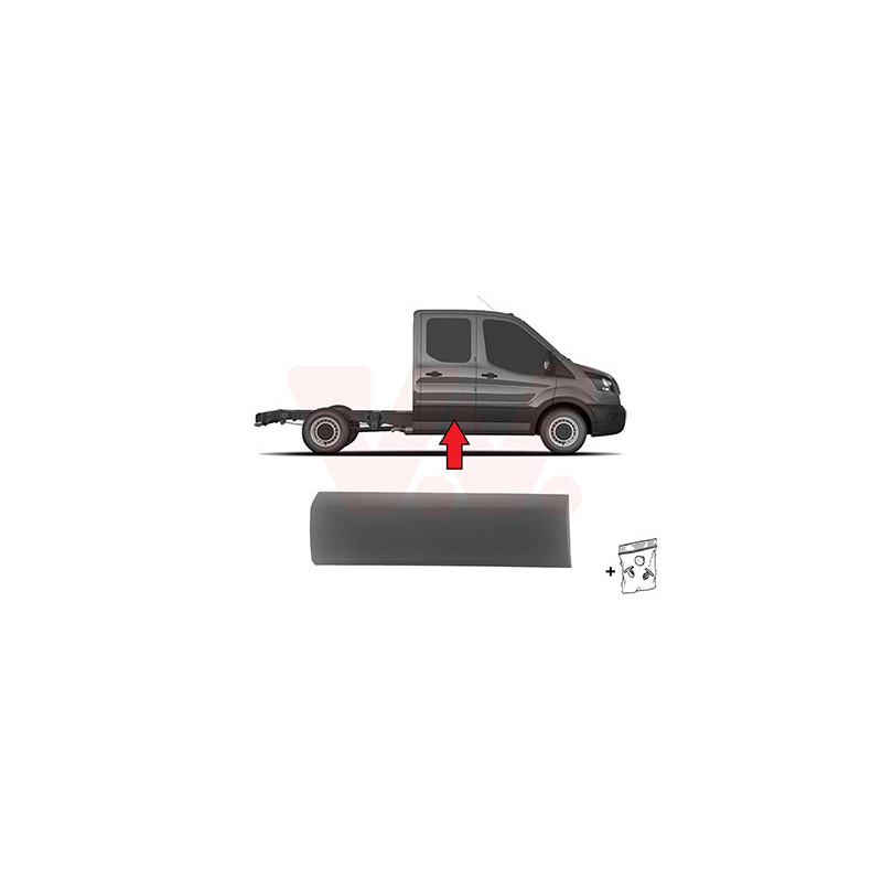 Moulure droite -19 empattement court gris pickup - chassis-cabine