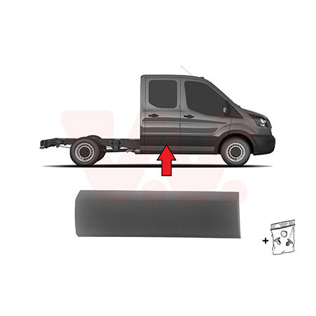 Moulure droite -19 empattement court gris pickup - chassis-cabine