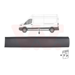 Moulure gauche -19 empattement court   long gris
