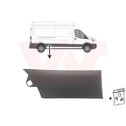 Moulure droite -19 latéral devant l essieu empattement long -trou pour lampe