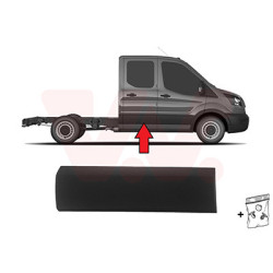 Moulure droite 19  empattement court noir pickup - chassis-cabine