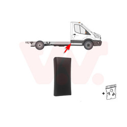 Moulure droite 19  pickup - chassis-cabine coin arrière droit de la cabine noir