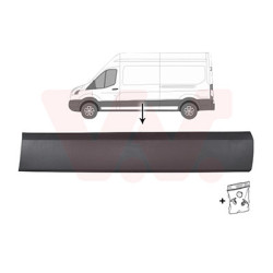 Moulure gauche 19  empattement court   long noir