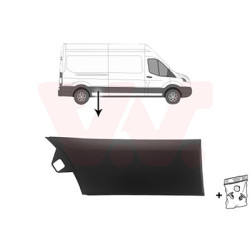 Moulure droite 19  latéral devant l essieu empattement long -trou pour lampe