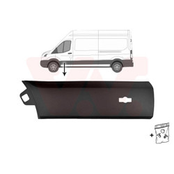 Moulure porte avant gauche 19  noir  trou pour lampe