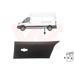 Moulure gauche 19  latéral devant l essieu empattement long pour véhicules avec pneus doubles  trou pour lampe