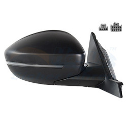 Rétroviseur électrique complet droit 8pin noir chauffant avec sonde de température