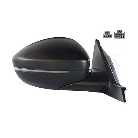 Rétroviseur électrique complet droit 8pin noir chauffant avec sonde de température
