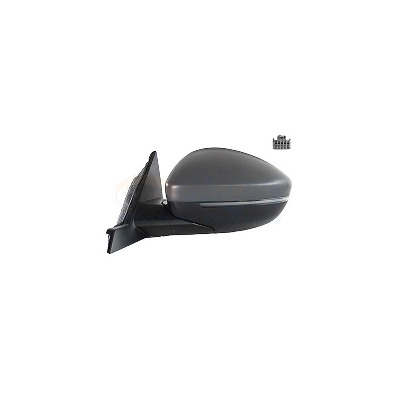 Rétroviseur électrique complet gauche 6pin primer chauffant