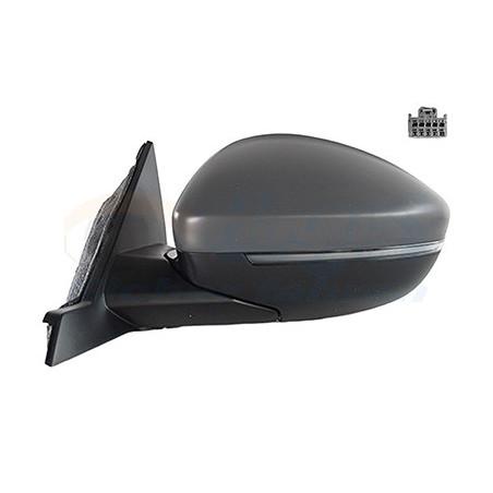 Rétroviseur électrique complet gauche 6pin primer chauffant