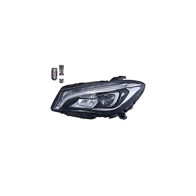 Phare double avant gauche 16  led zkw pour véhicules sans feux-phares de virages