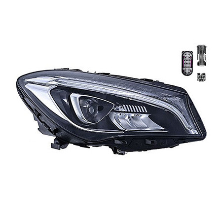 Phare double avant droit 16  led zkw pour véhicules sans feux-phares de virages