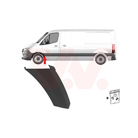 Moulure aile avant gauche