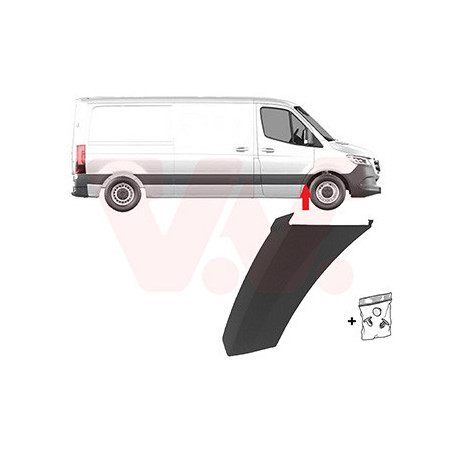 Moulure aile avant droite