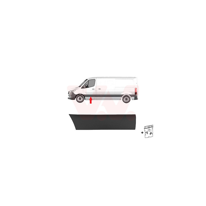 Moulure porte avant gauche