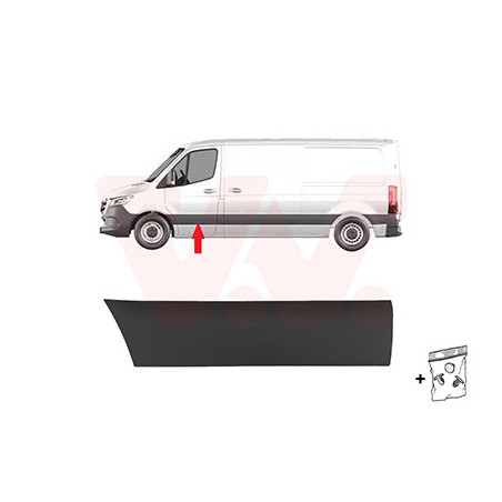 Moulure porte avant gauche