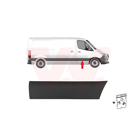 Moulure porte avant droite