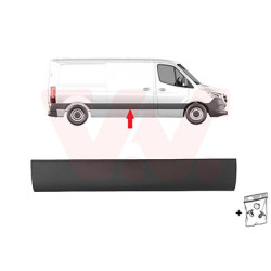 Moulure droite latéral partie centrale empattement court