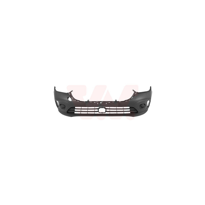 Pare-choc avant en primer sans trous pour parkassist pour véhicules sans antibrouillard