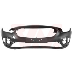 Pare-choc avant en primer sans trous pour parkassist pour véhicules avec phares antibrouillard (led)