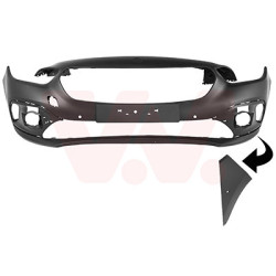 Pare-choc avant en primer  4 trous pour parkassist pour véhicules avec phares antibrouillard (led)