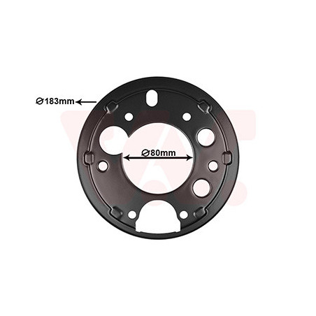 Protection disque frein arrière gauche