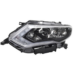 Phare double avant gauche 17  h9 h11 led  réglage électrique moteur inclus