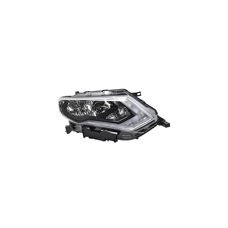 Phare double avant droit 17  h9 h11 led  réglage électrique moteur inclus