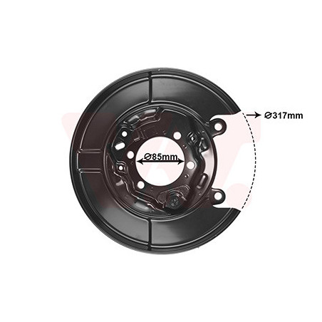Protection disque frein arrière droit