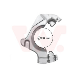Protection disque frein avant droit pour diamètre du disque de frein [mm]  257
